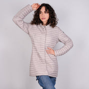 Chamarra larga capitonada para mujer con capucha desmontable Greenlander - Greenlander