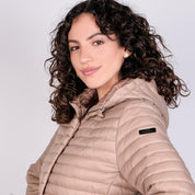 Chamarra larga capitonada para mujer con capucha desmontable Greenlander - Greenlander