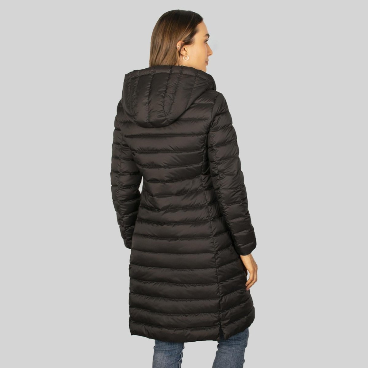 Chamarra larga capitonada para mujer con capucha Greenlander - Greenlander