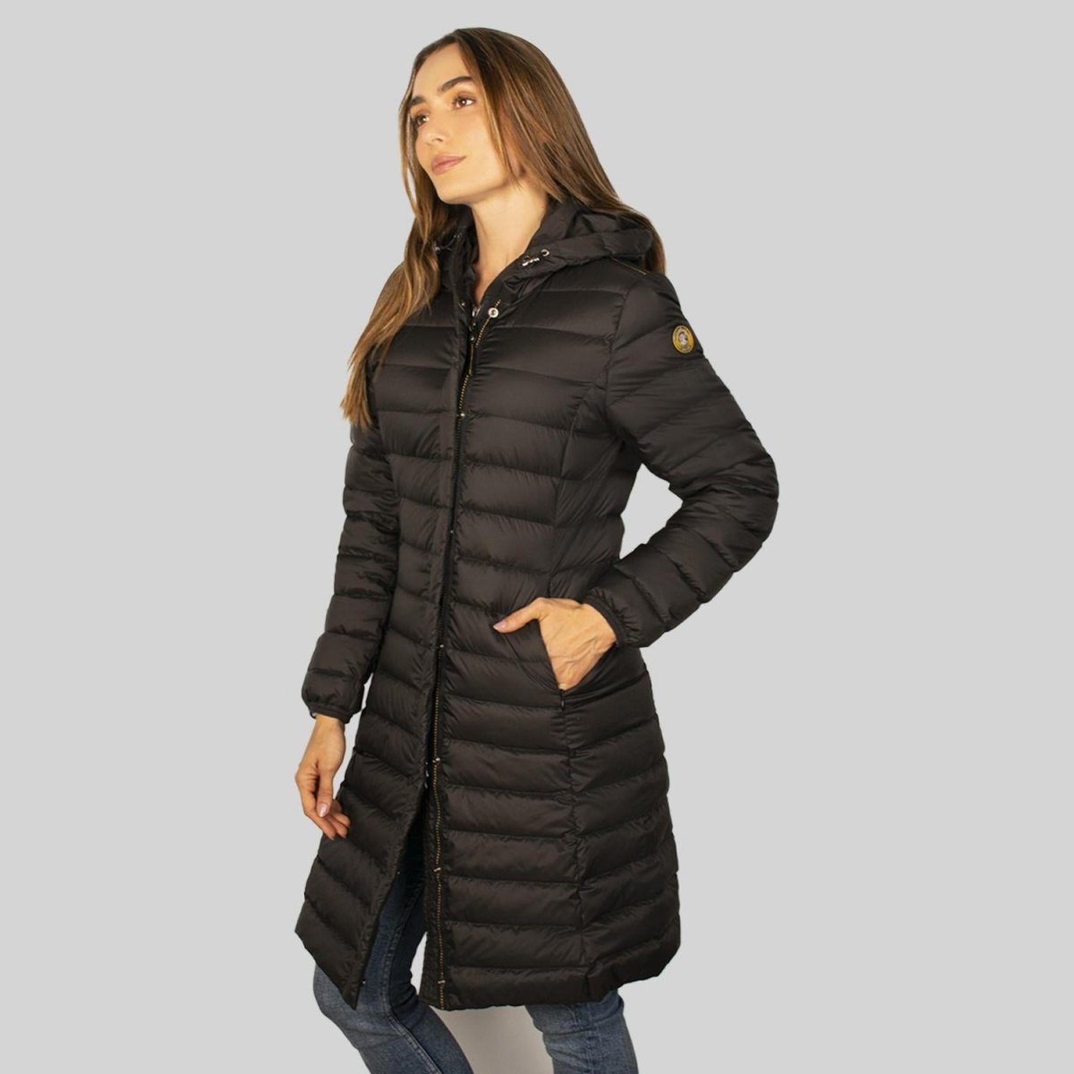 Chamarra larga capitonada para mujer con capucha Greenlander - Greenlander