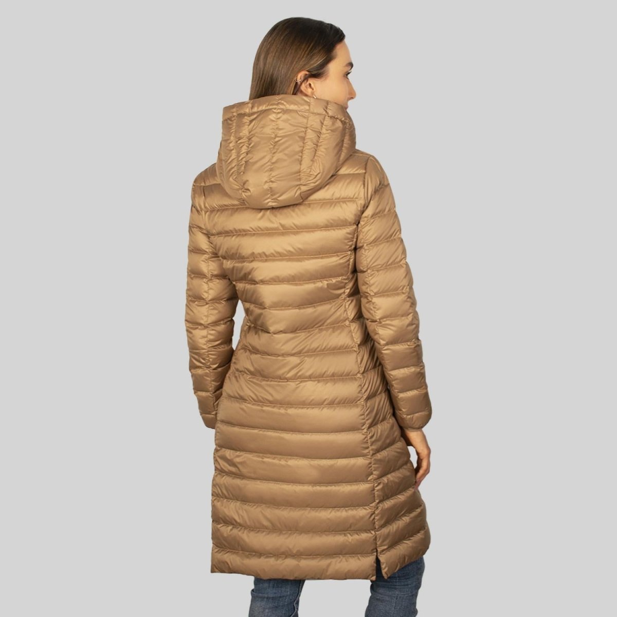 Chamarra larga capitonada para mujer con capucha Greenlander - Greenlander