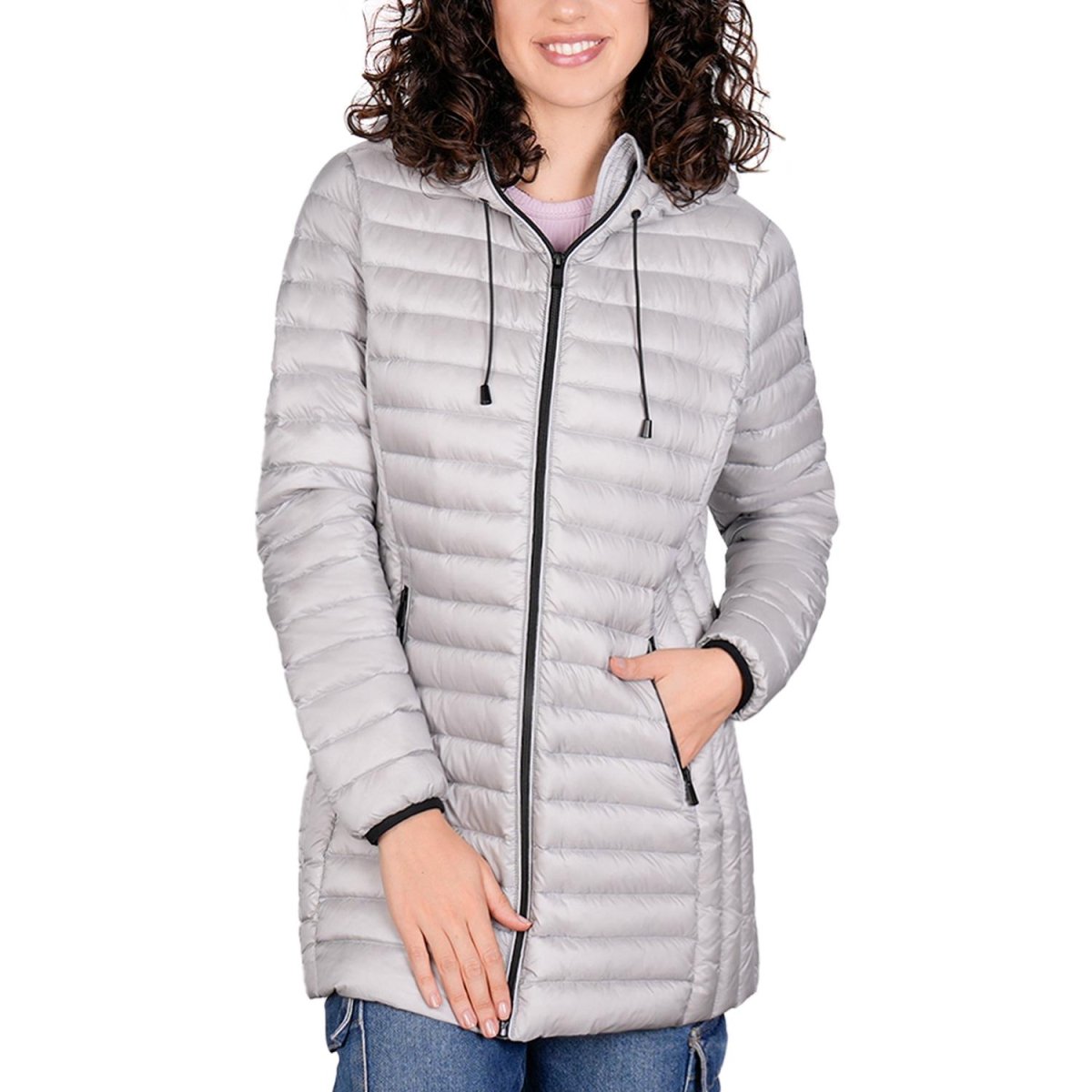 Chamarra larga capitonada para mujer con capucha Greenlander - Greenlander