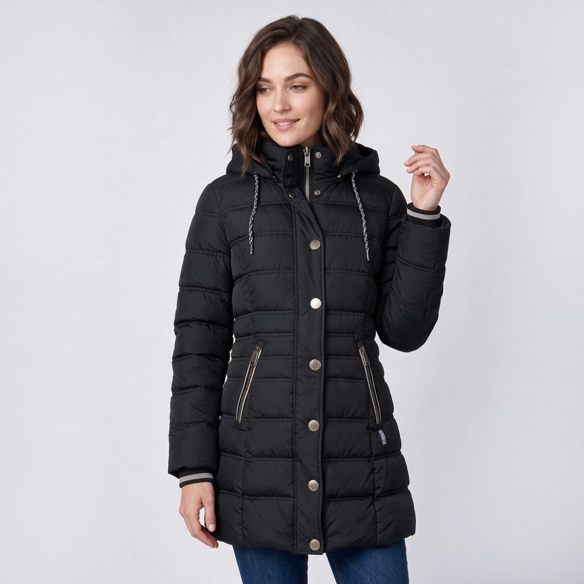 Chamarra Larga Capitonada para Mujer con Gorro Desmontable | Greenlander - Greenlander