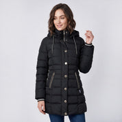 Chamarra Larga Capitonada para Mujer con Gorro Desmontable | Greenlander - Greenlander