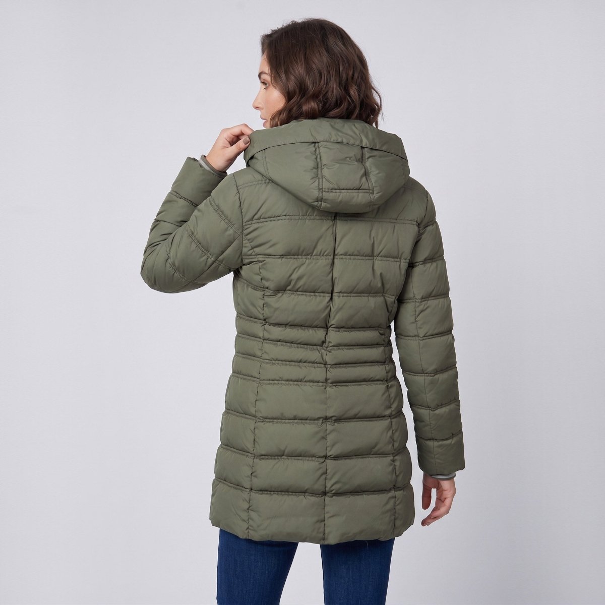 Chamarra Larga Capitonada para Mujer con Gorro Desmontable | Greenlander - Greenlander