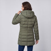 Chamarra Larga Capitonada para Mujer con Gorro Desmontable | Greenlander - Greenlander