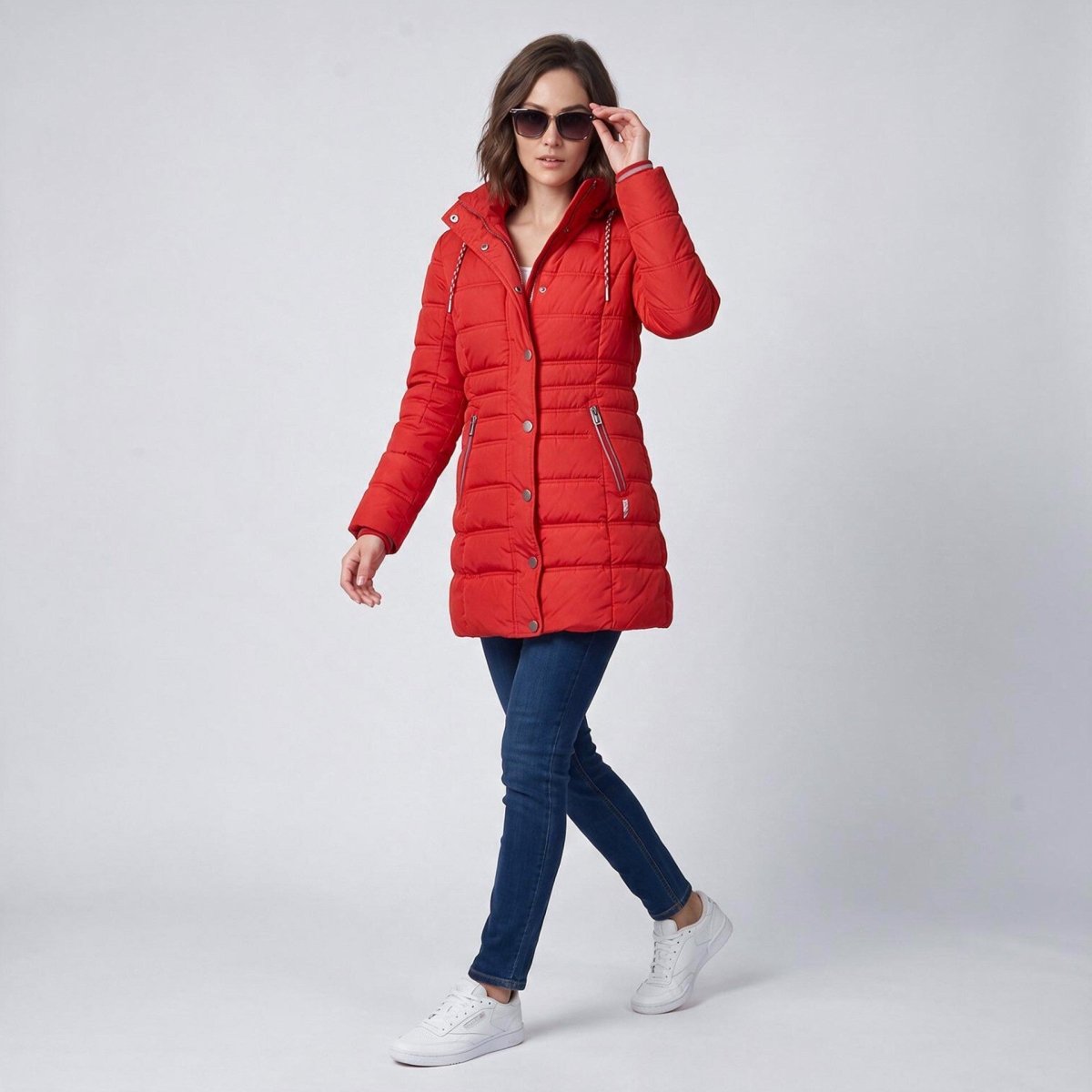 Chamarra Larga Capitonada para Mujer con Gorro Desmontable | Greenlander - Greenlander