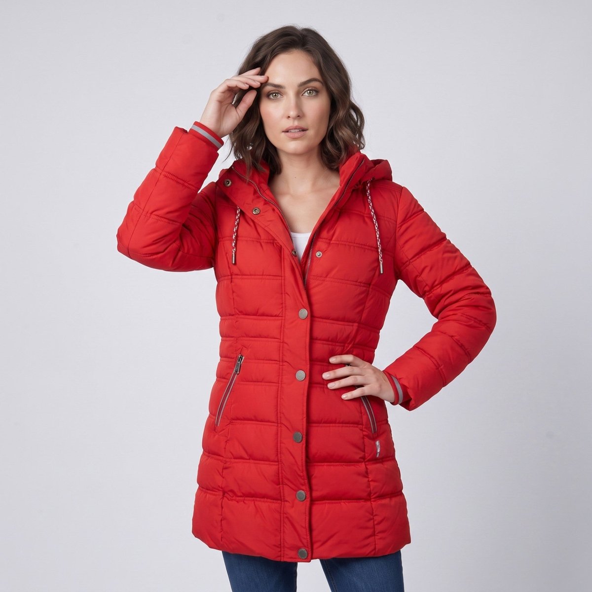 Chamarra Larga Capitonada para Mujer con Gorro Desmontable | Greenlander - Greenlander