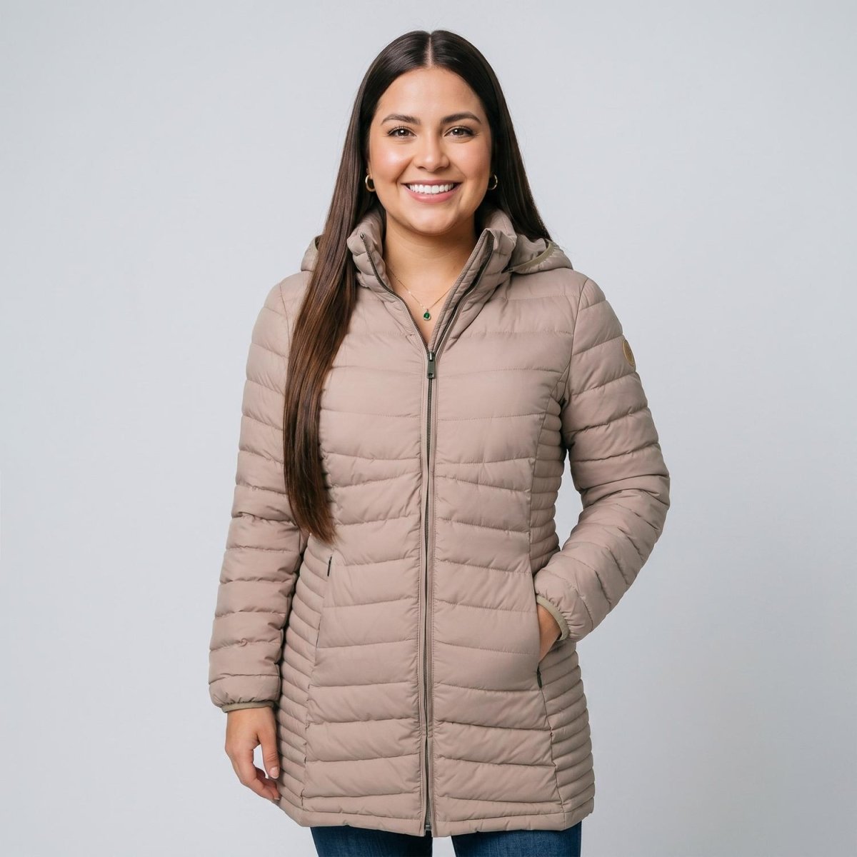 Chamarra larga capitonada para mujer packable Greenlander - Greenlander