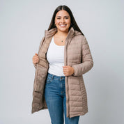 Chamarra larga capitonada para mujer packable Greenlander - Greenlander