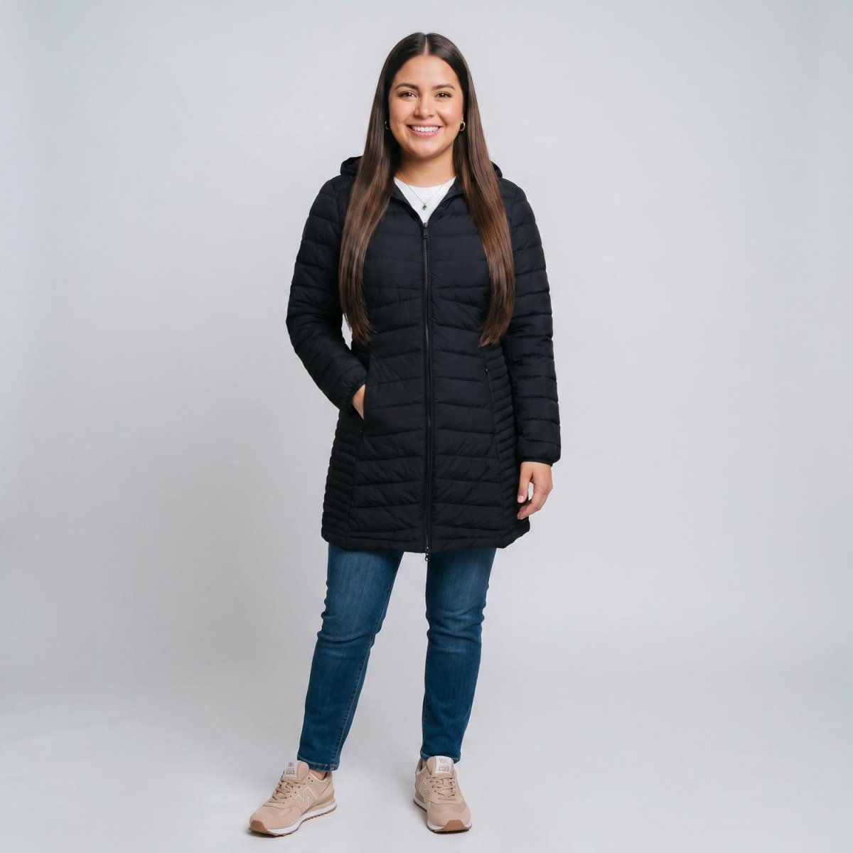 Chamarra larga capitonada para mujer packable Greenlander - Greenlander