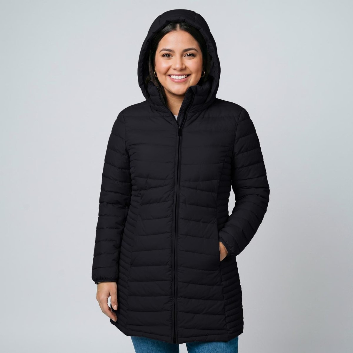 Chamarra larga capitonada para mujer packable Greenlander - Greenlander