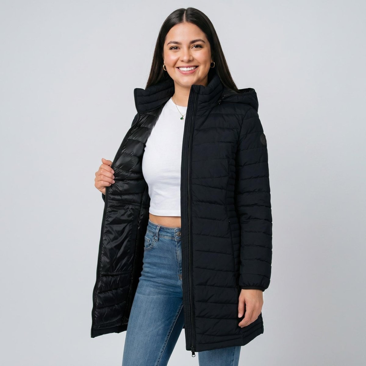 Chamarra larga capitonada para mujer packable Greenlander - Greenlander