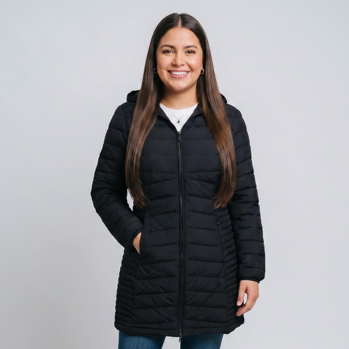 Chamarra larga capitonada para mujer packable Greenlander - Greenlander