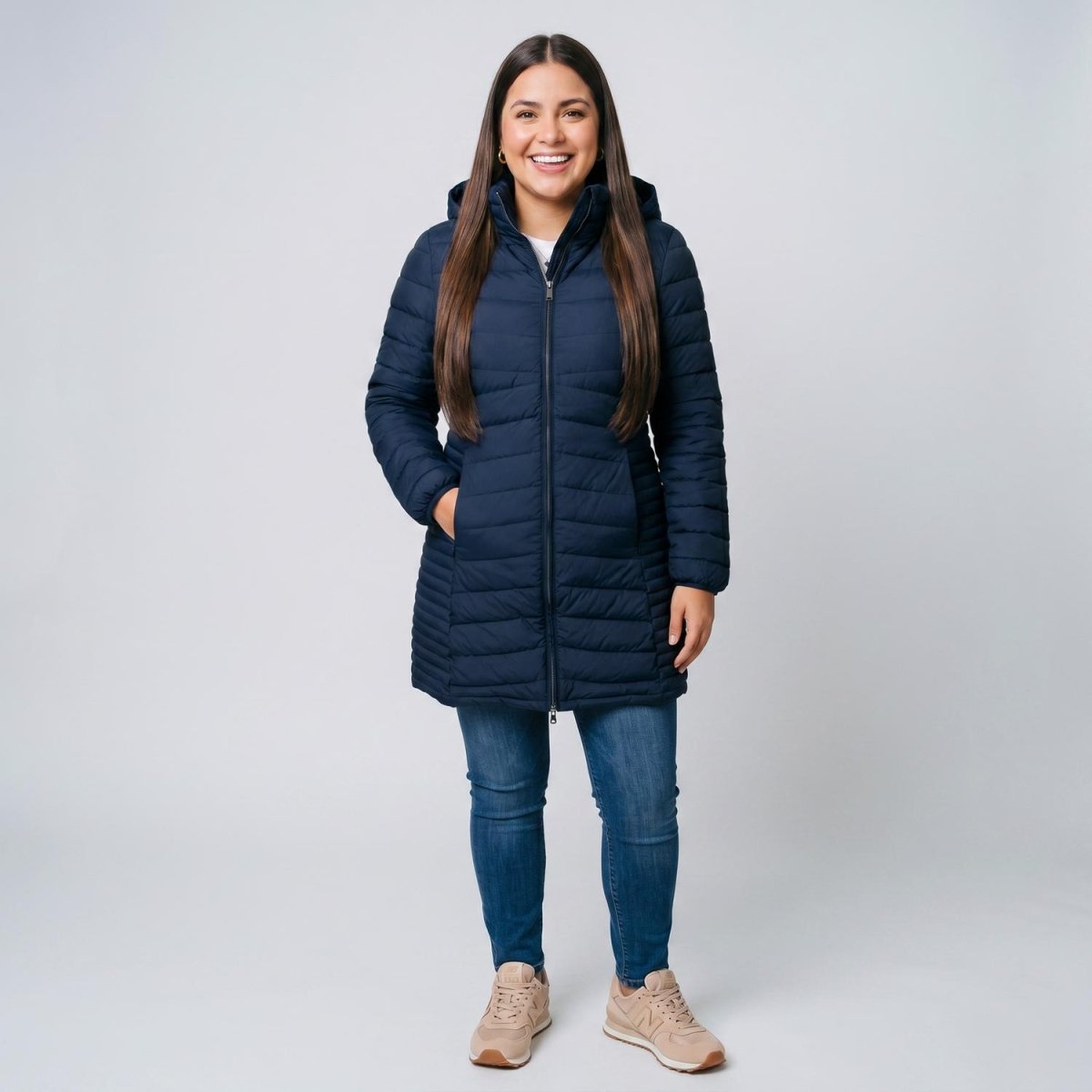 Chamarra larga capitonada para mujer packable Greenlander - Greenlander
