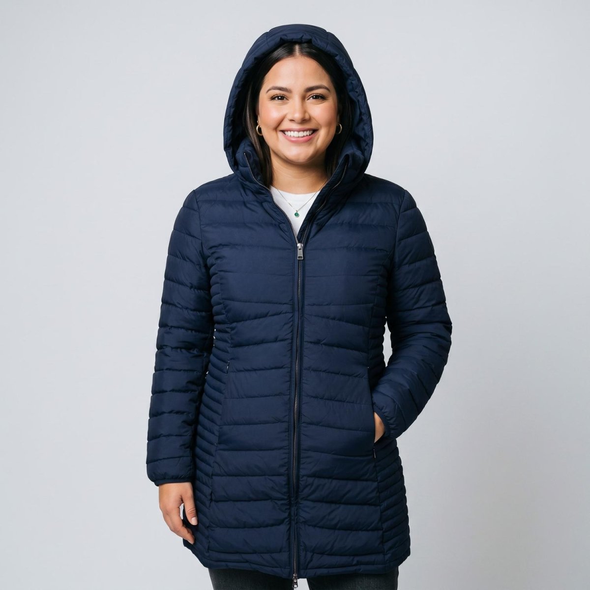 Chamarra larga capitonada para mujer packable Greenlander - Greenlander