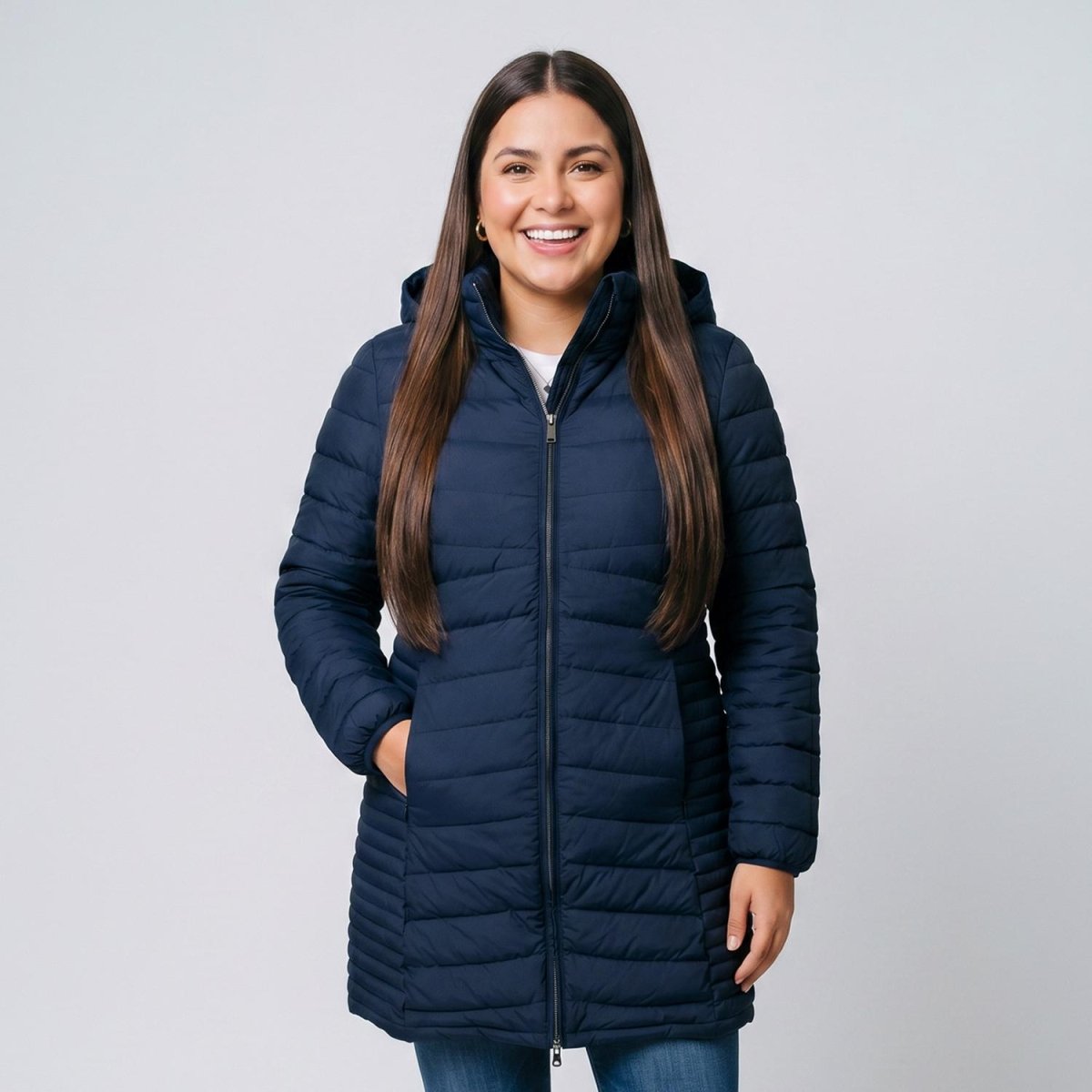 Chamarra larga capitonada para mujer packable Greenlander - Greenlander