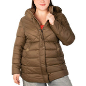 Chamarra larga capitonada plus size para mujer con bolsos al costado Greenlander - Greenlander