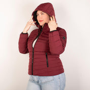 Chamarra larga capitonada plus size para mujer con capucha desmontable Greenlander - Greenlander