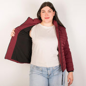 Chamarra larga capitonada plus size para mujer con capucha desmontable Greenlander - Greenlander