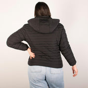 Chamarra larga capitonada plus size para mujer con capucha desmontable Greenlander - Greenlander