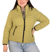 Chamarra larga capitonada plus size para mujer con capucha desmontable Greenlander - Greenlander