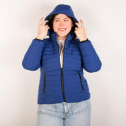 Chamarra larga capitonada plus size para mujer con capucha desmontable Greenlander - Greenlander