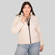 Chamarra larga capitonada plus size para mujer con capucha desmontable Greenlander - Greenlander