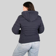 Chamarra larga capitonada plus size para mujer con capucha desmontable Greenlander - Greenlander