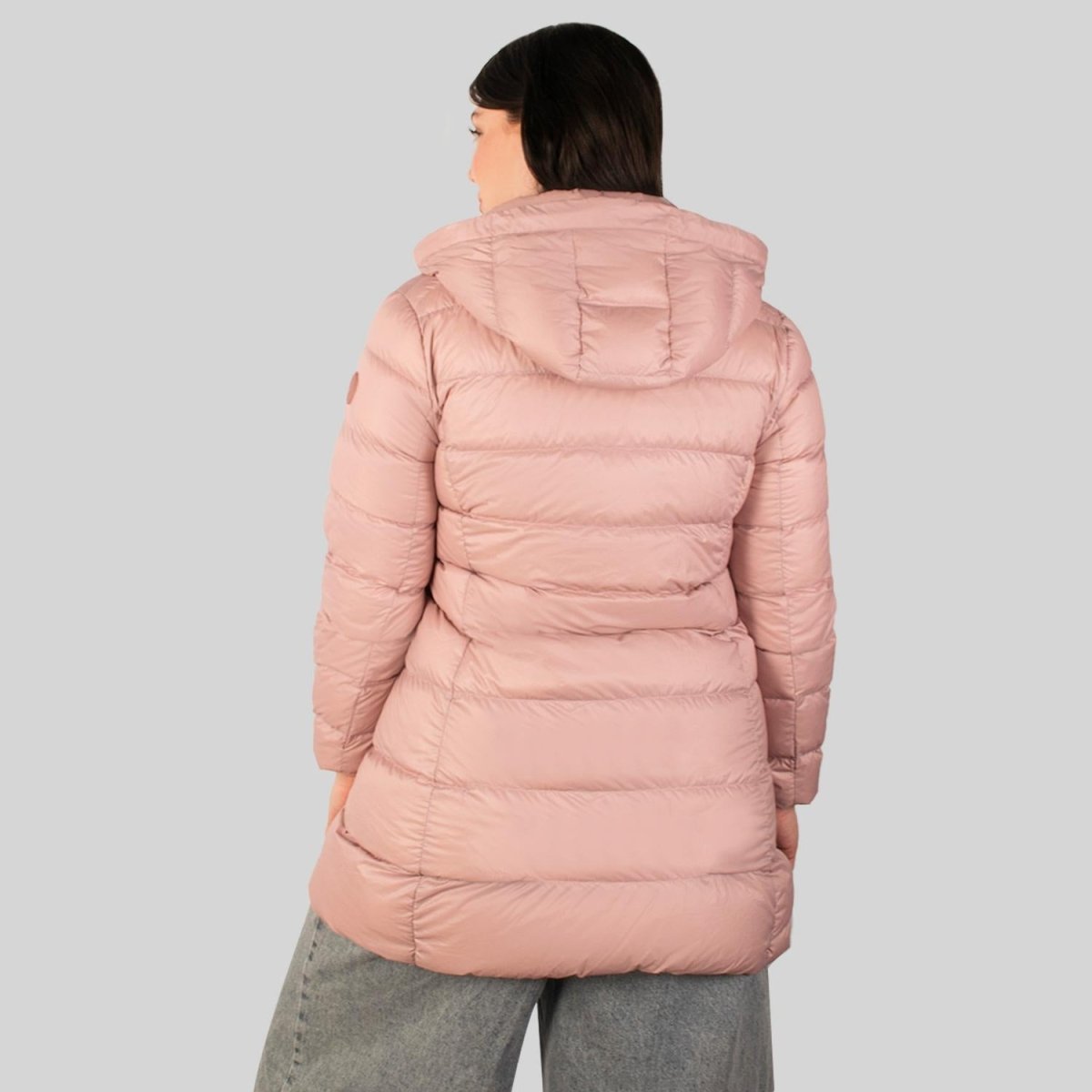 Chamarra larga capitonada plus size para mujer con capucha desmontable Greenlander - Greenlander