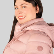 Chamarra larga capitonada plus size para mujer con capucha desmontable Greenlander - Greenlander