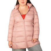 Chamarra larga capitonada plus size para mujer con capucha desmontable Greenlander - Greenlander