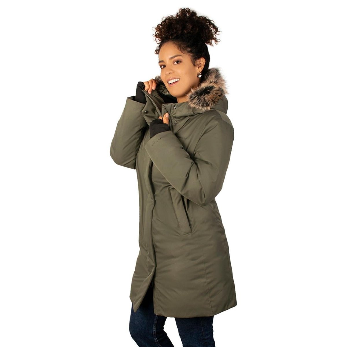 Chamarra Larga Con Fur Mujer - Greenlander