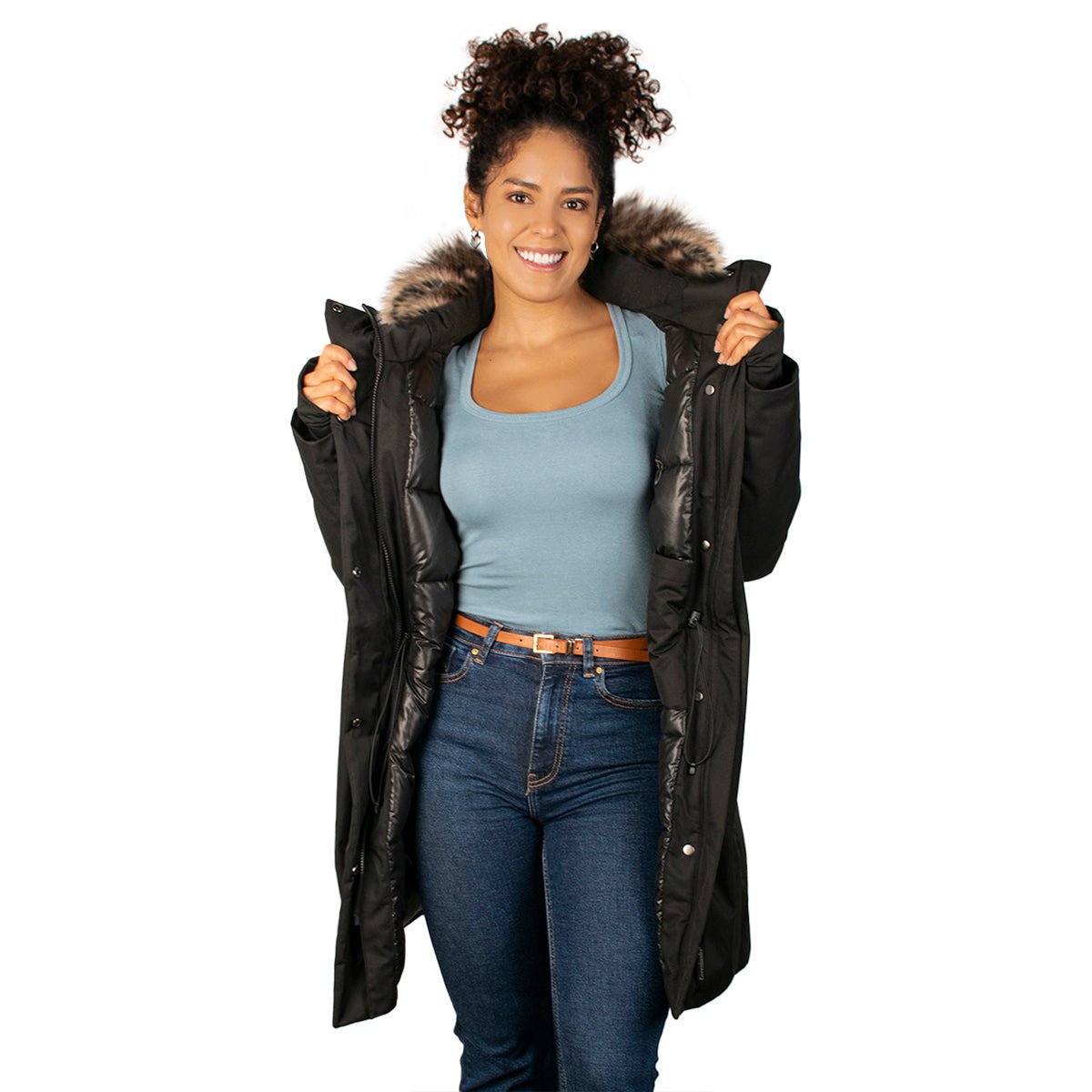 Chamarra Larga Con Fur Mujer - The Original Greenlander