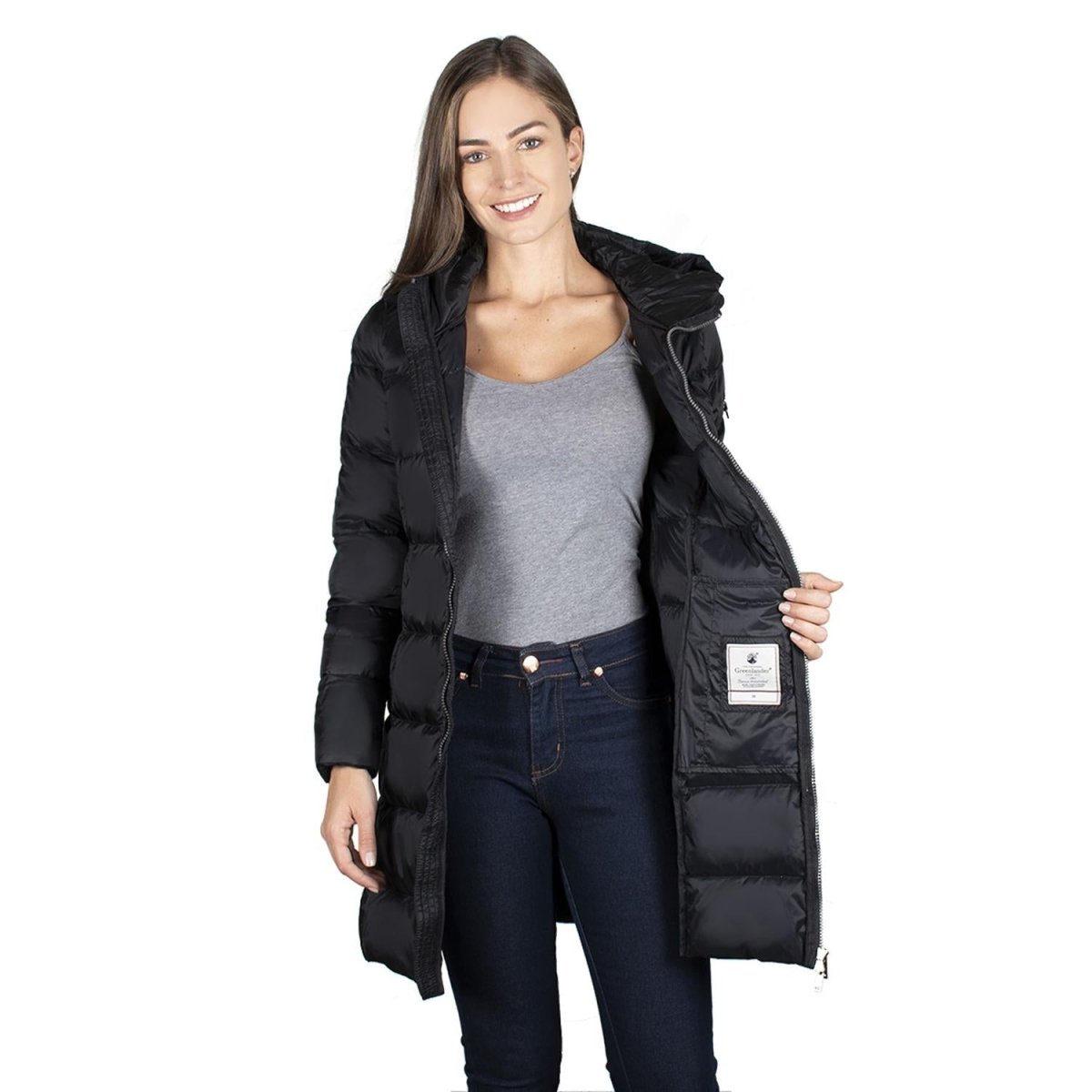 Chamarra Larga con Gorro Mujer - Greenlander
