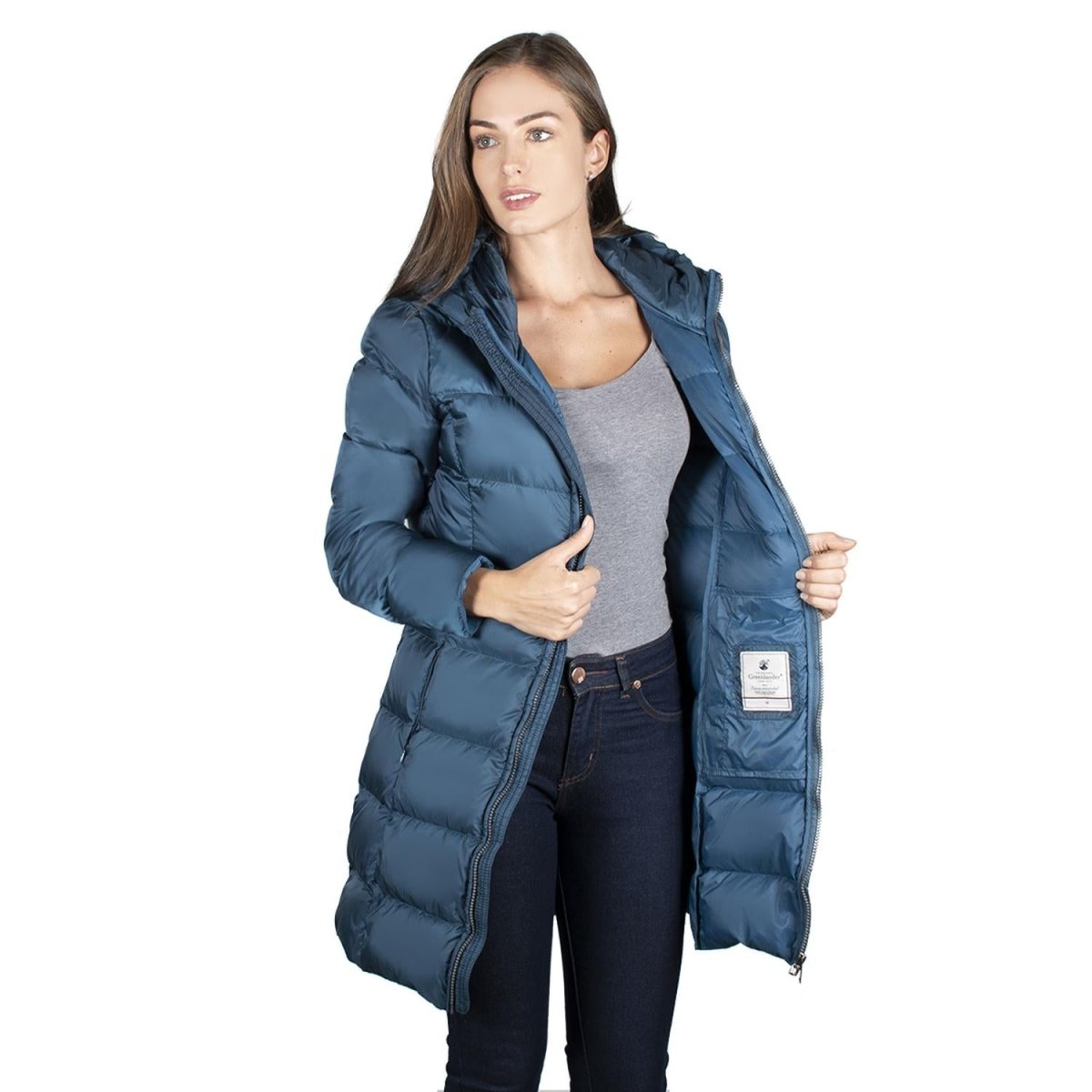 Chamarra Larga con Gorro Mujer - Greenlander