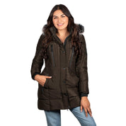 Chamarra Larga Con Peluche Mujer Premium - Greenlander