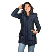 Chamarra Larga Con Peluche Mujer Premium - Greenlander
