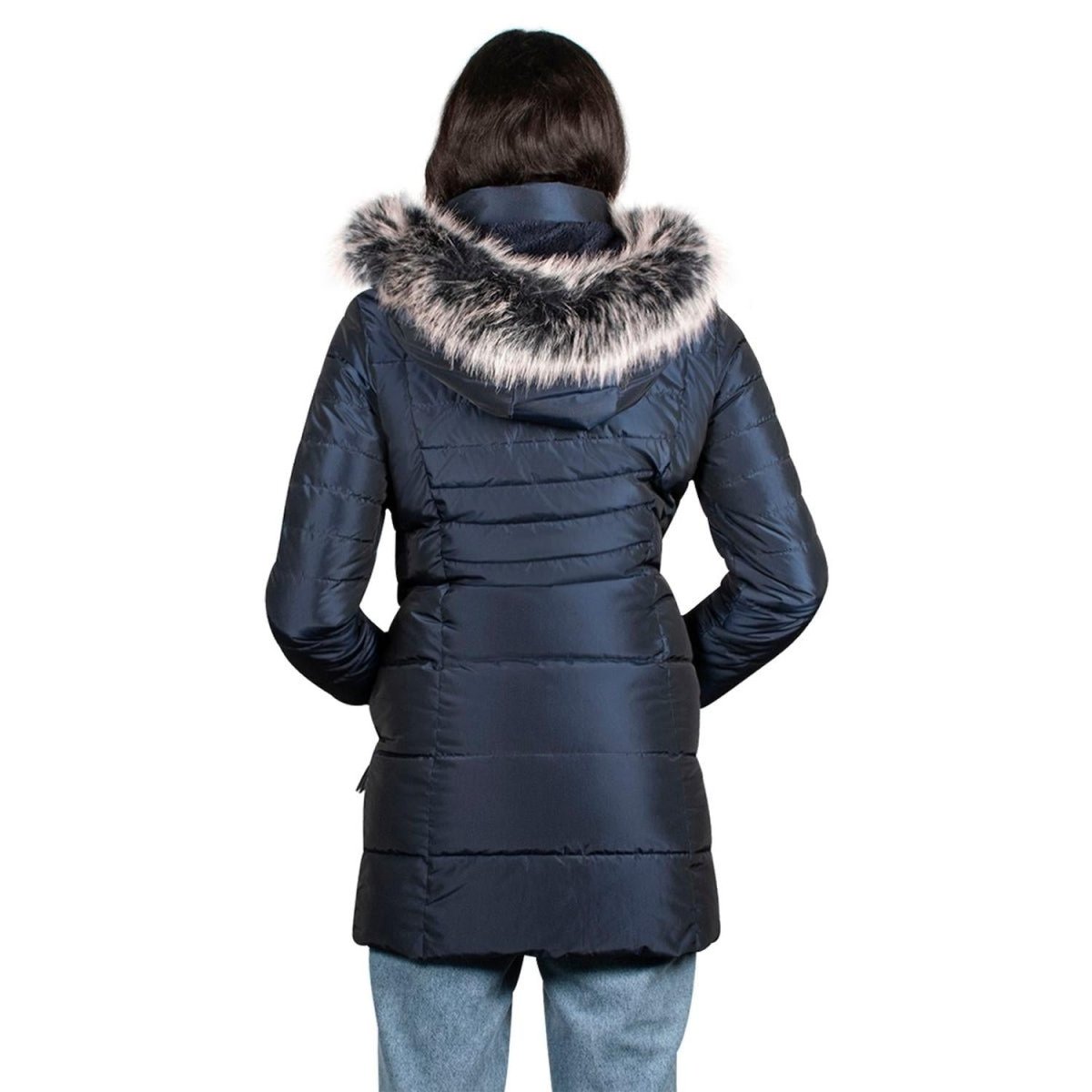 Chamarra Larga Con Peluche Mujer Premium - Greenlander