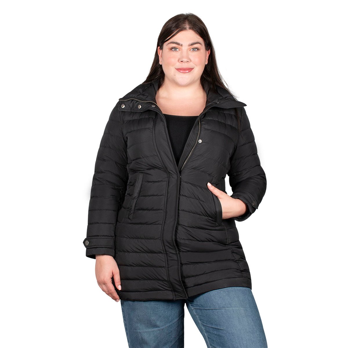 Chamarra Larga de Pluma Mujer Premium Collection Plus Size - The Original Greenlander