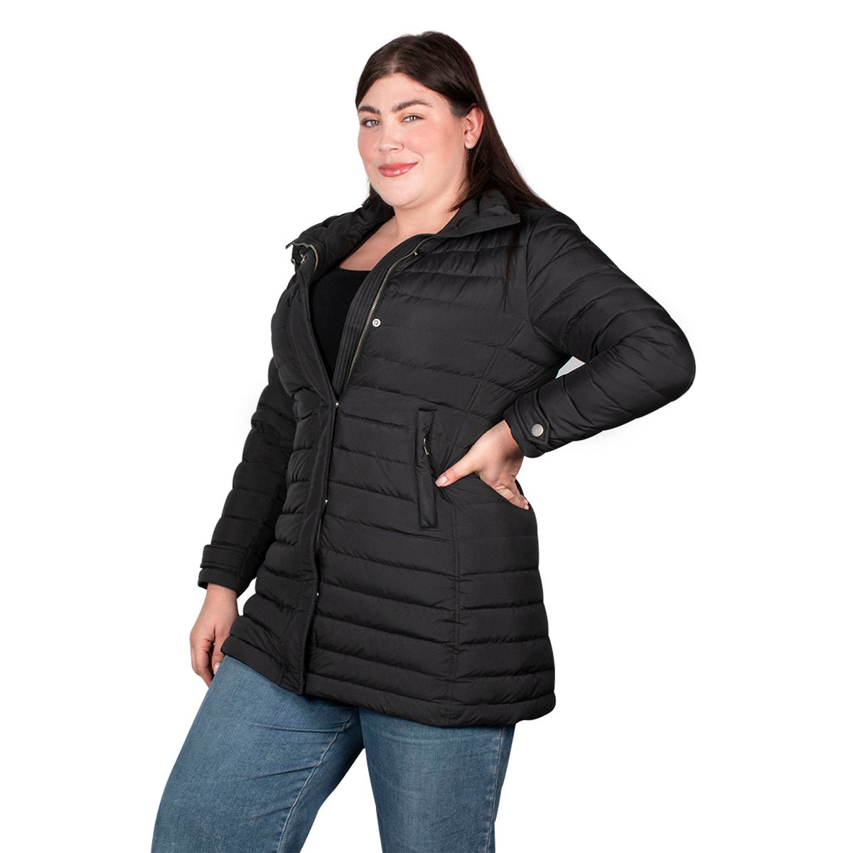 Chamarra Larga de Pluma Mujer Premium Collection Plus Size - The Original Greenlander