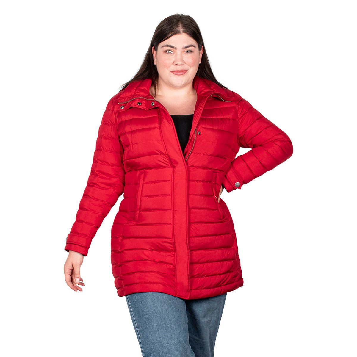 Chamarra Larga de Pluma Mujer Premium Collection Plus Size - The Original Greenlander