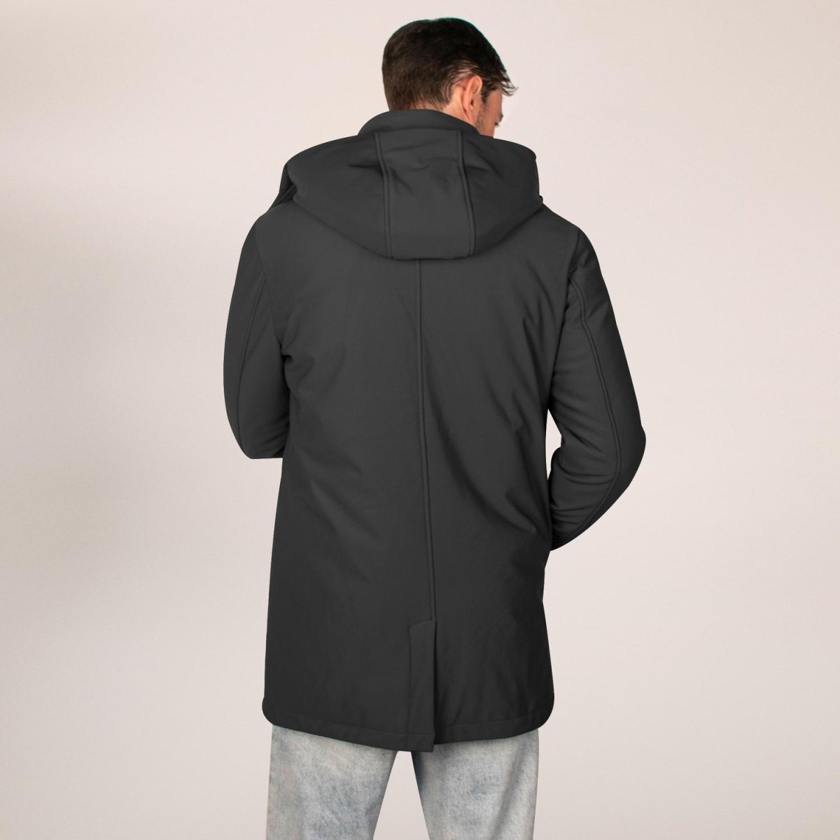 Chamarra larga de poliester para hombre con capucha desmontable Greenlander - Greenlander