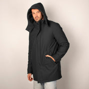 Chamarra larga de poliester para hombre con capucha desmontable Greenlander - Greenlander