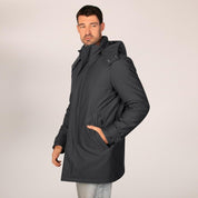 Chamarra larga de poliester para hombre con capucha desmontable Greenlander - Greenlander