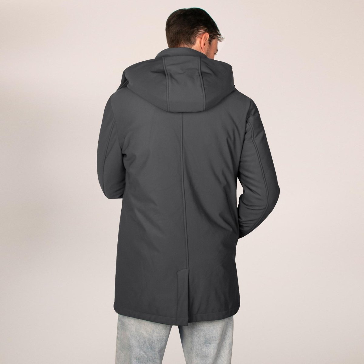 Chamarra larga de poliester para hombre con capucha desmontable Greenlander - Greenlander