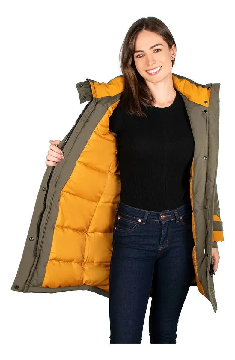 Chamarra Larga Gorro Desmontable Mujer Slim Fit | Greenlander - Greenlander