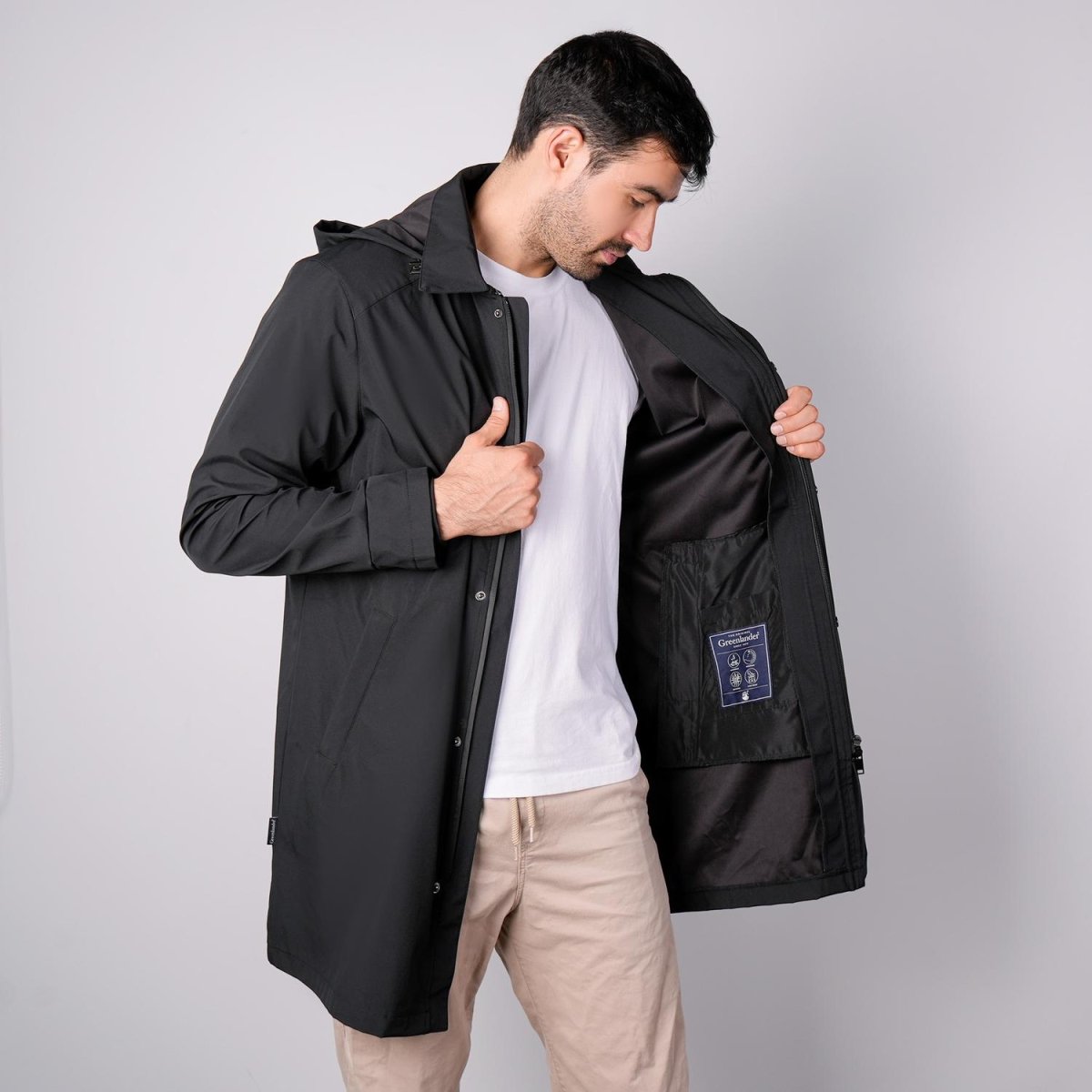 Chamarra larga para hombre con capucha desmontable Greenlander - Greenlander