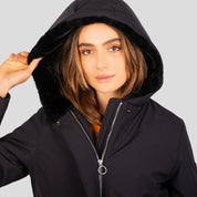 Chamarra larga para Mujer con capucha y bolsas al costado Greenlander - Greenlander