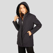 Chamarra larga para Mujer con capucha y bolsas al costado Greenlander - Greenlander